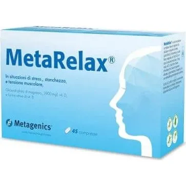 Metagenics MetaRelax Integratore Magnesio e Vitamine, 45 Compresse