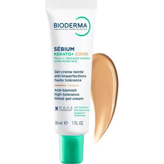 Bioderma Sébium Kerato+ Cover Gel-Crema Colorata 30 ml
