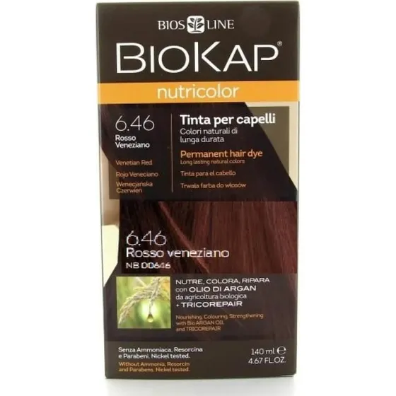 BiosLine Biokap Nutricolor Delicato 6.46 Rosso Veneziano