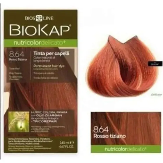 Biokap Nutricolor Delicato 8.64 Rosso Tiziano 140ml