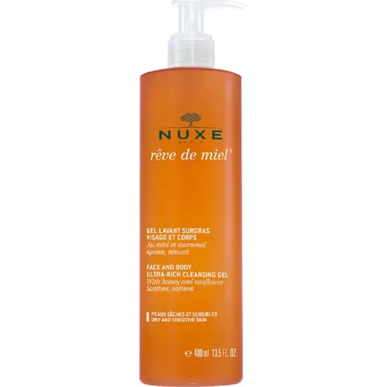 Nuxe Rêve de Miel Gel Doccia Viso e Corpo per Pelle Secca 400 ml