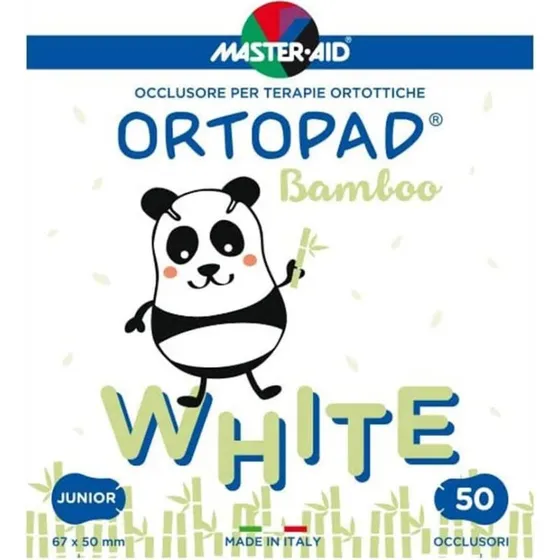 Master-Aid Ortopad Occlusore Autoadesivo Junior Bianco, 50 Pezzi
