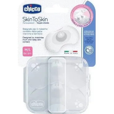 Chicco Paracapezzoli in Silicone SkinToSkin M/L - 2 Pezzi