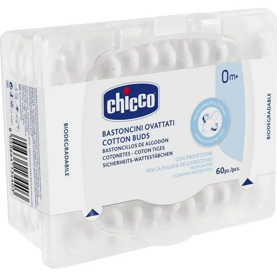 Chicco Bastoncini Ovattati Cotton Fioc 64 pezzi