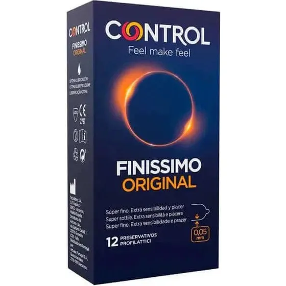 Control Finissimo Original Preservativi in Lattice - 12 Pezzi