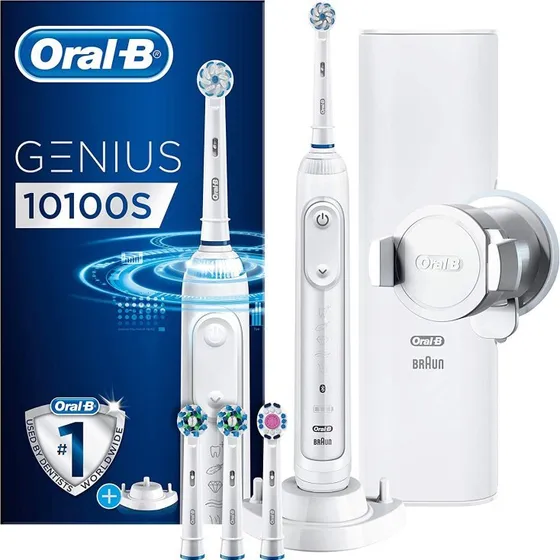 Oral-B Genius 10100S Bianco Spazzolino Elettrico