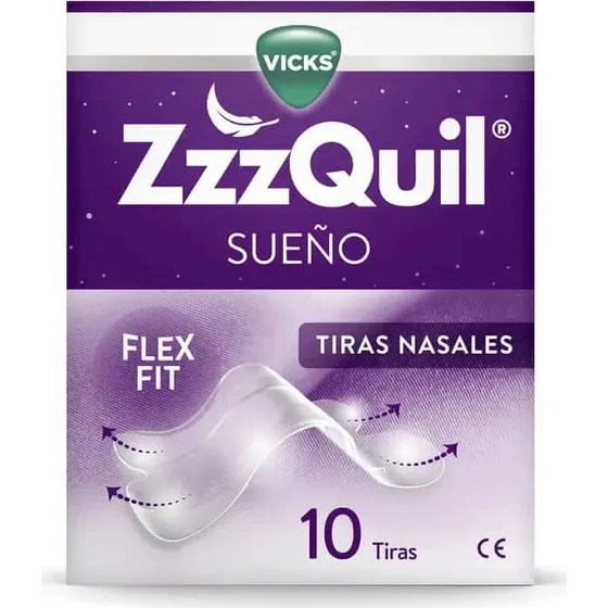 ZzzQuil Sonno Strisce Nasali per Smettere di Russare - 10 Cerotti
