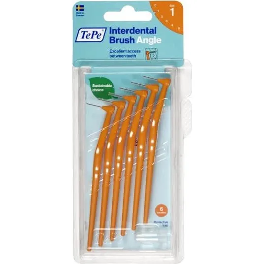 TePe Angle Spazzolino Interdentale Arancione 0,45 mm (6 pz)