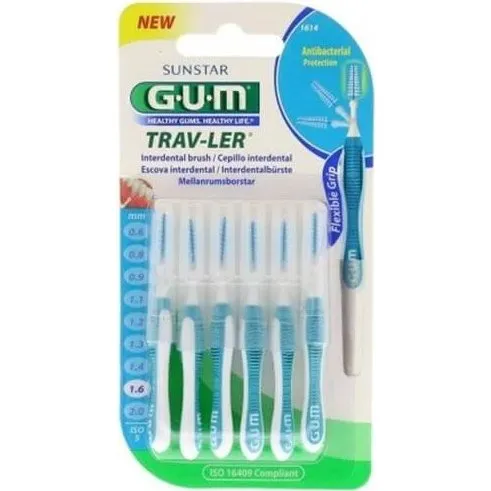 Gum Trav Ler 1614 Scovolino Interdentale 1.6 mm - 6 Pezzi