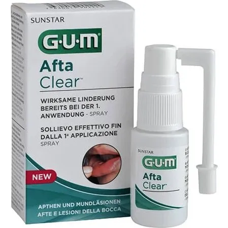 GUM Afta Clear Spray Sollievo Afte 15 ml