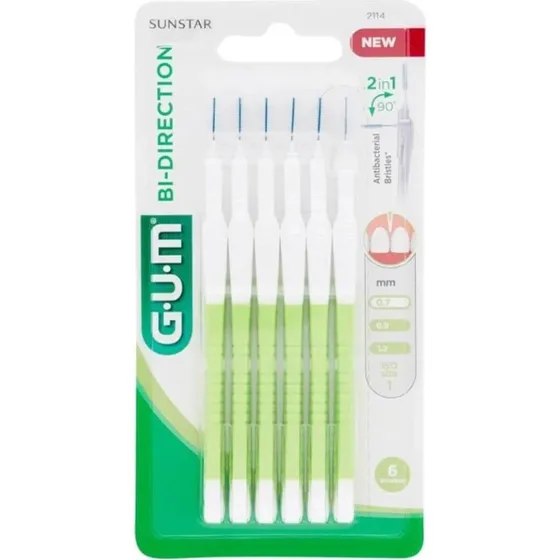 Gum Bi-Direction Scovolini Punta Ultra Fine 6 Pezzi