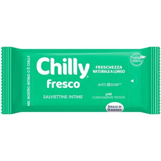 Chilly Formula Fresca Salviettine Intime Rinfrescanti 12 Pezzi