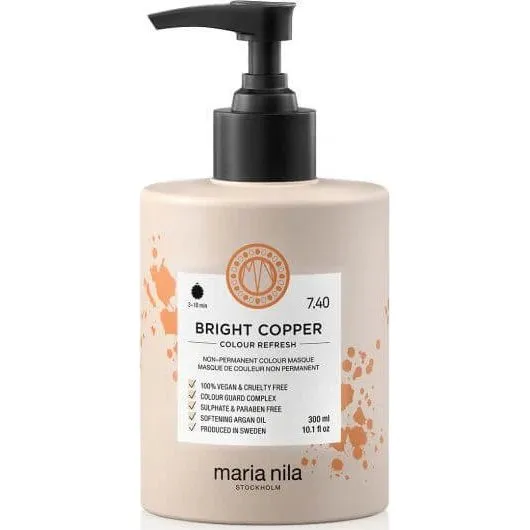 Maria Nila Colour Refresh Bright Copper 7.40 - 300 ml