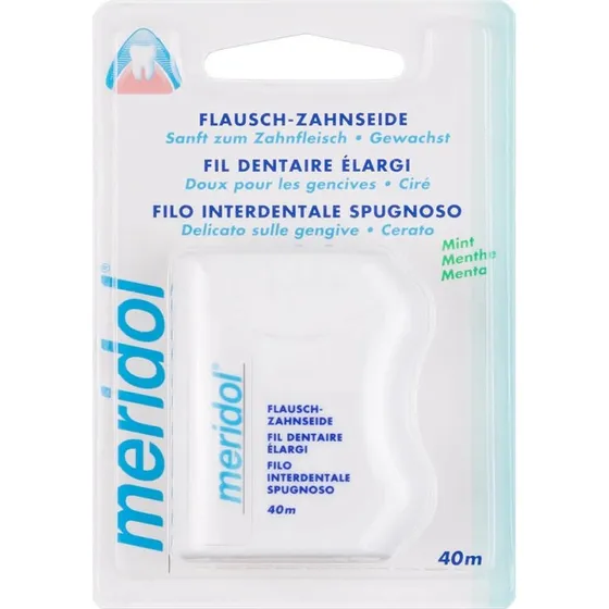 Meridol Expanded Filo Interdentale Cerato Gusto Menta 40m