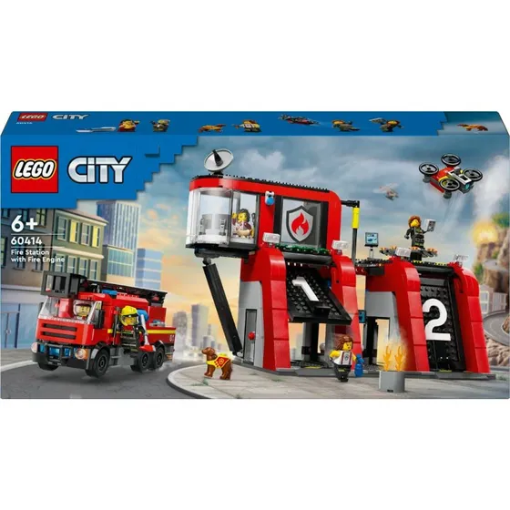 LEGO City Caserma dei Pompieri e Autopompa 60414