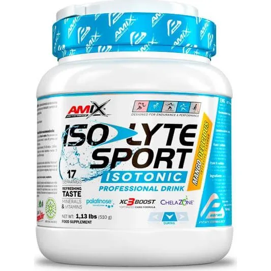 Amix Performance Isolyte Energy Sport Drink 510g Mango