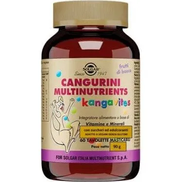 Solgar Cangurini Multinutrients Integratore Vitaminico Bambini 60 Tavolette