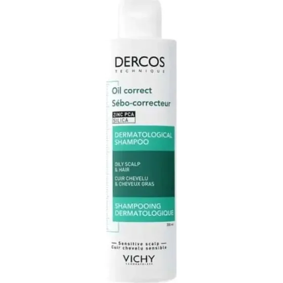 Vichy Dercos Shampoo Sebo Regolatore Capelli Grassi 200ml