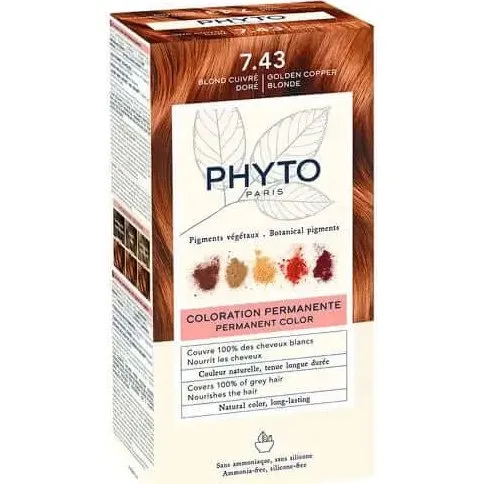 Phyto Color 7.43 Biondo Ramato Dorato Tintura Permanente