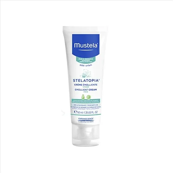 Mustela Stelatopia Crema Viso Pelle Molto Secca e Atopica 40 ml