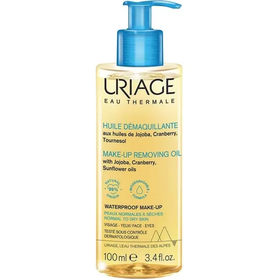 Uriage Olio Detergente Struccante Viso, Occhi e Labbra 100 ml