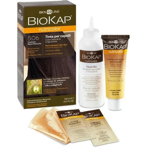 Biokap Nutricolor 5.06 Castano Noce Moscata 140 ml