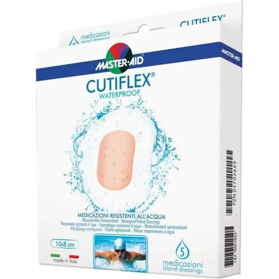 Master-Aid Cutiflex Acqua Stop Medicazione Autoadesiva 10,5x20 cm
