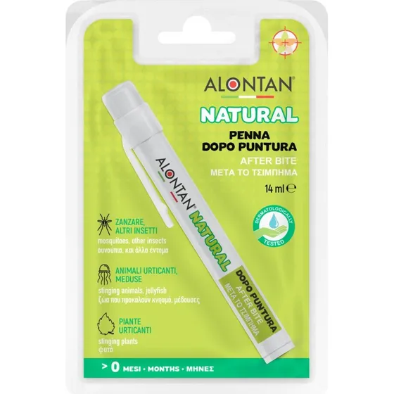 Alontan Natural Lozione Lenitiva per Punture di Insetti, 14 ml