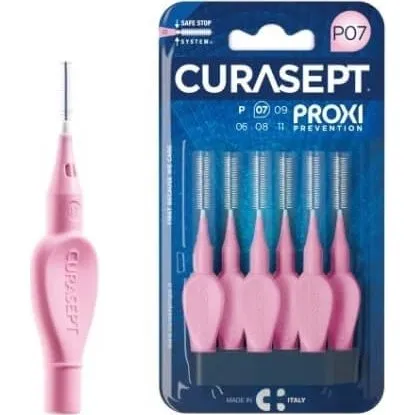 Curasept Proxi Prevenzione Scovolini Interdentali Rosa P07 0,7mm - 6 Pezzi