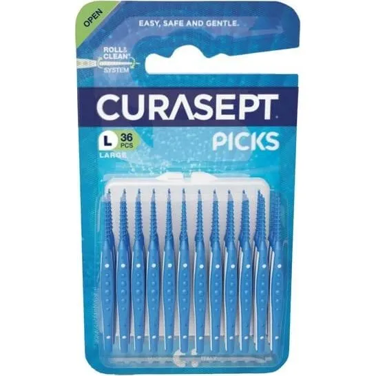 Curasept Picks Large - Stuzzicadenti in Silicone 36 Pezzi