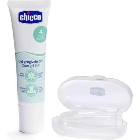 Chicco Kit Gengivale: Gel Lenitivo e Spazzolino con Custodia