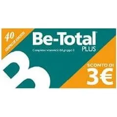 Be-Total Integratore Vitamina B, B12 e Acido Folico - 40 Compresse