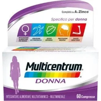 Multicentrum Donna Integratore Multivitaminico 60 Compresse