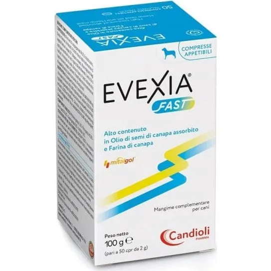 Candioli Pharma Evexia Fast Integratore per Cani con Olio di Canapa