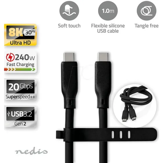 Marca Cavo USB 3.2 Gen 2 C-C 1m Nero