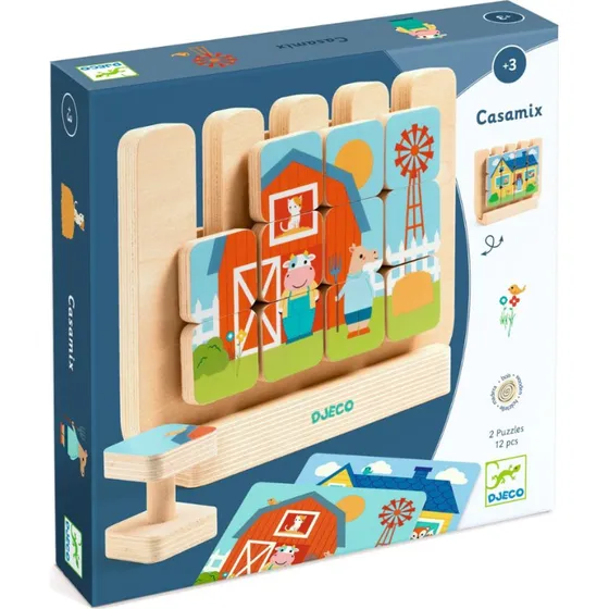 Djeco Casamix Puzzle in Legno Verticale