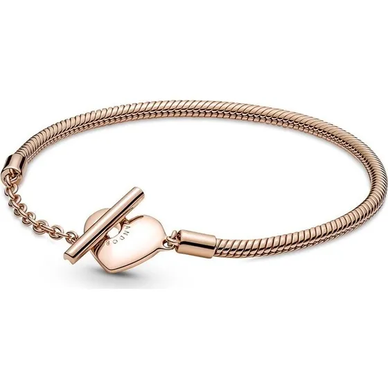 Pandora Bracciale con Chiusura a T e Cuore 20 cm