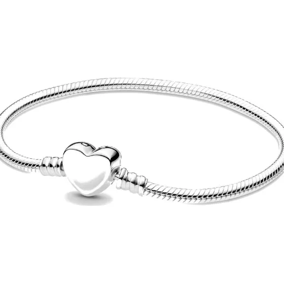 Pandora Bracciale Moments Chiusura Cuore 18cm