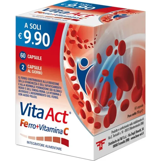Vita Act Ferro + Vitamina C 60 Capsule