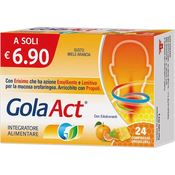 Gola Act 24 Compresse Miele e Arancia