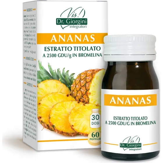 Dr. Giorgini Ananas Estratto Titolato con Bromelina - 60 Pastiglie