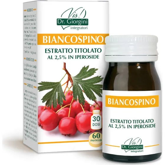 Dr Giorgini Biancospino Estratto Titolato 40% Flavonoidi 60 Pastiglie