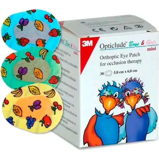 3M Opticlude Cerotti Oculari Mini per Bambini, 30 pz