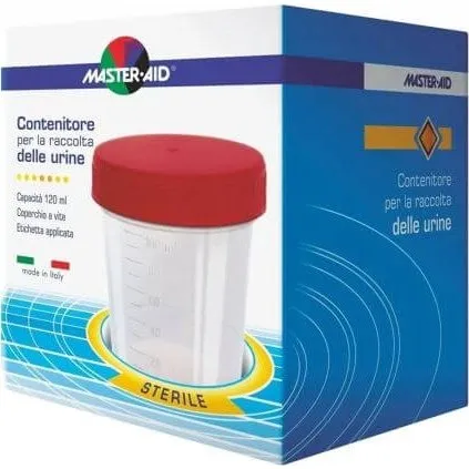 Master-Aid Contenitore per raccolta urine 120 ml con scala graduata