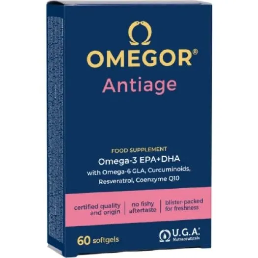 Omegor Antiage Integratore Omega3 EPA DHA 60 Capsule
