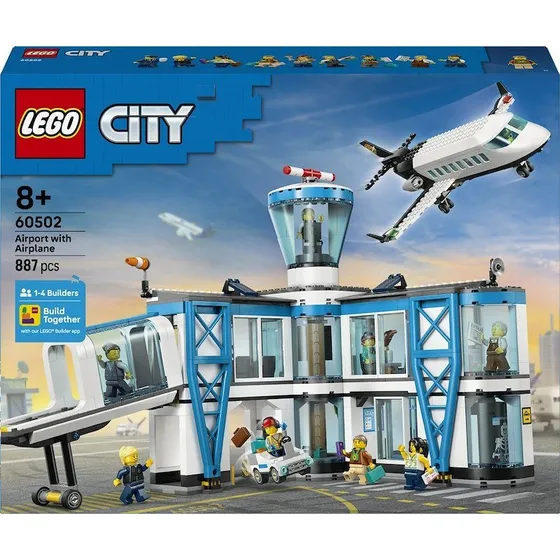 LEGO City Aeroporto con Aereo 60502, Terminal e 9 Minifigure