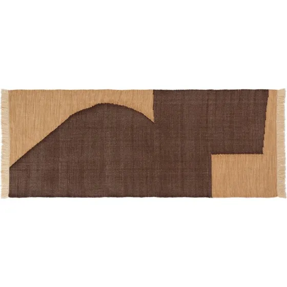 Ferm Living Forene Runner 80x200 Tan/Chocolate