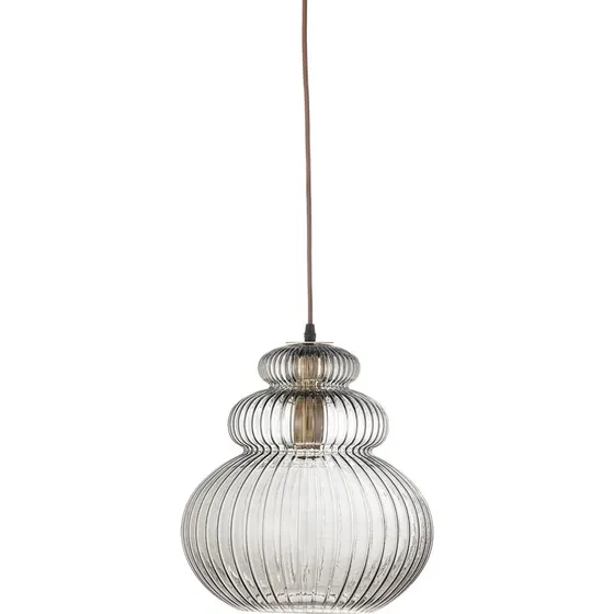 Bloomingville Lampada a sospensione Sybia grigia, Ø31,5 cm