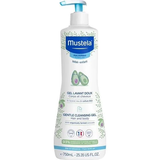 Mustela Detergente Delicato Corpo e Capelli Azione Lenitiva 750ml