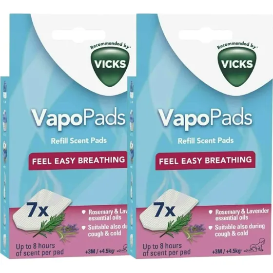 Vicks Riserve Pediatriche Rosmarino e Lavanda, 7 pz